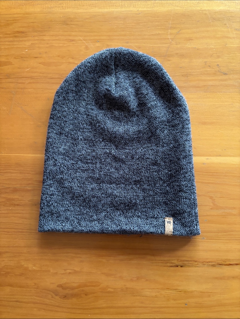 Ten Tree Stretch Knit Beanie Hat in Charcoal Gray